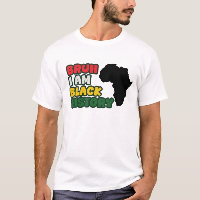 Camiseta Bruh, Eu Sou História Negra (Frente)