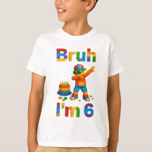 Bruh Eu Tenho 6 Anos – Festa Divertida de Construç