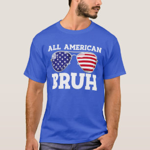 Camiseta Bruh EUA Bandeira Aviators 4 de julho Bruh