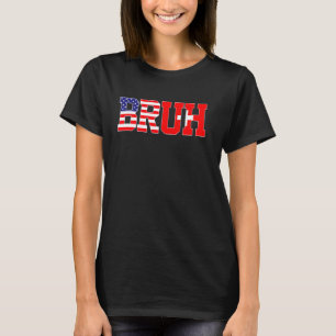 Camiseta Bruh EUA Suiça Country Flag American Swiss G