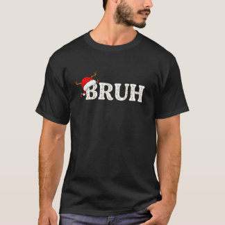 Camiseta Bruh Family Christmas Santa Hat Ornaments Xmas Paj