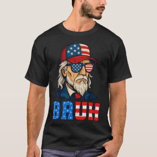 Camiseta Bruh Funny Patriótico Tio Sam 4 De Julho
