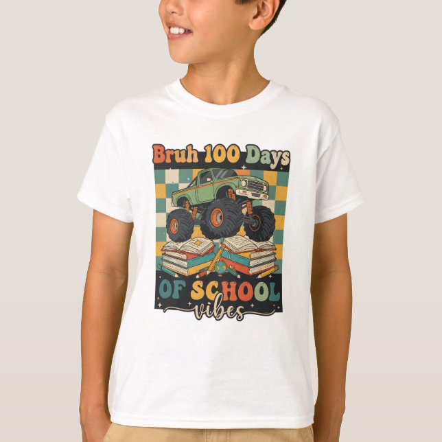 Camiseta Bruh Happy 100 Days of School (Frente)