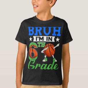 Camiseta Bruh Im No 6 De Basquete De Volta Para O Garoto Es