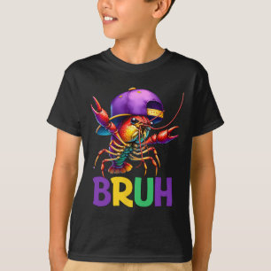 Camiseta Bruh Mardi Gras Adolescentes Rapazes Crianças Bruh