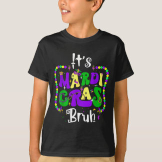 Camiseta Bruh Mardi Gras Teens Boys Kids Mardi Gras 