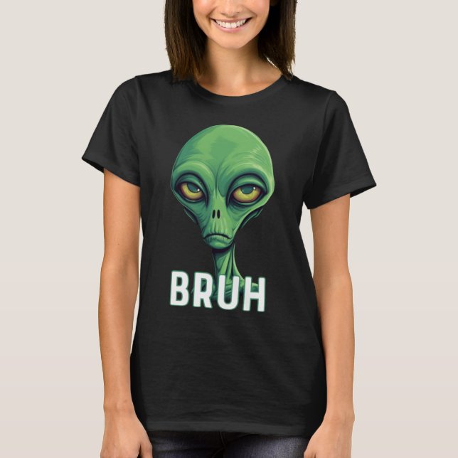 Camiseta Bruh Meme Engraçado Dizendo Irmão Que Ganha Menino (Frente)