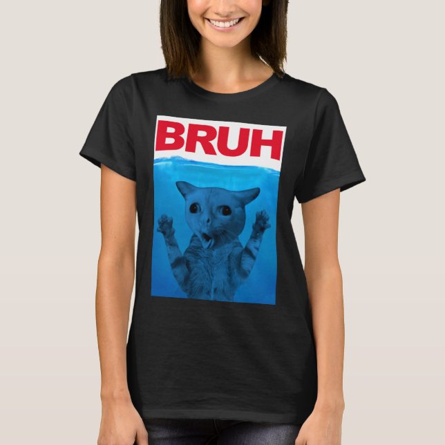Camiseta Bruh Meme Engraçado Dizendo Irmão Saudando Adolesc (Frente)