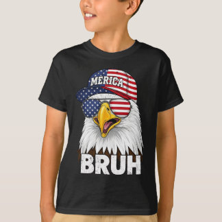 Camiseta Bruh Quatro 4 de Julho Águia Patriota Americano M