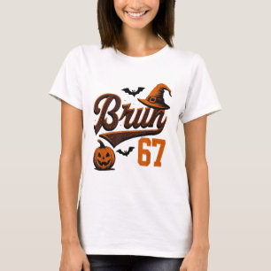 Camiseta Bruh Seis Sete Halloween 6-7 Gíria de Fantasma Div