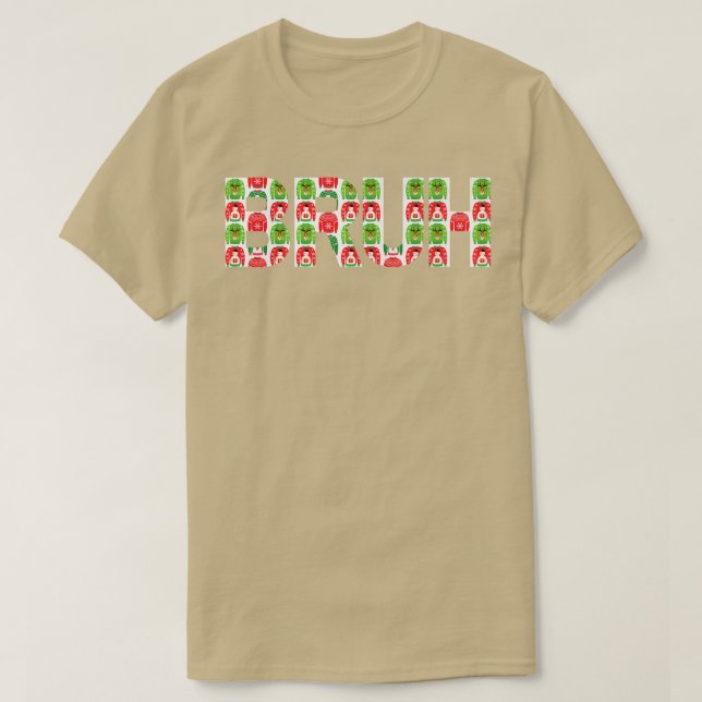 Camiseta Bruh Ugly Christmas Sweater Irmão Engraçado Xmas S (Frente do Design)