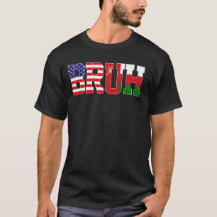 Camiseta Bruh USA Oman Country Flag American Omani Girls
