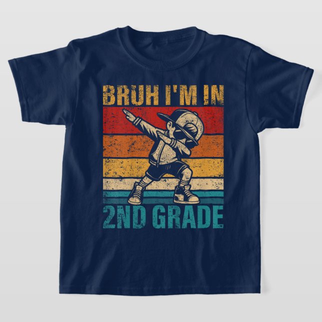 Camiseta Bruh We Back 2nd Grade Back to School Second Grade (Postura )