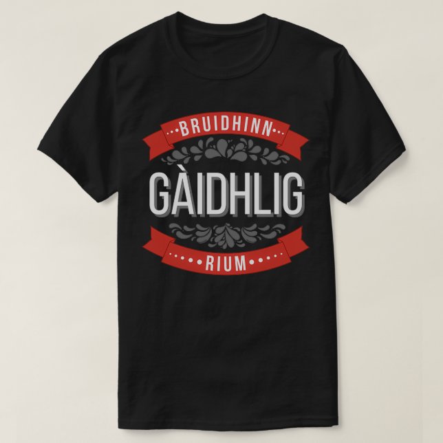 Camiseta Bruidhinn Gaidhlig rium Speak Gaelic comigo vermel (Frente do Design)