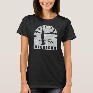 Camiseta Bruin Lake Ice Fish Michigan