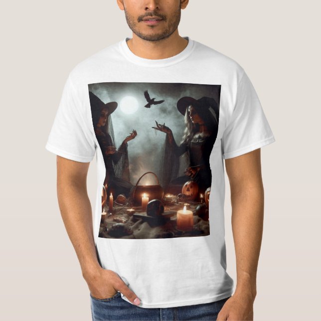 Camiseta Brujas haciendo un rito (Frente)