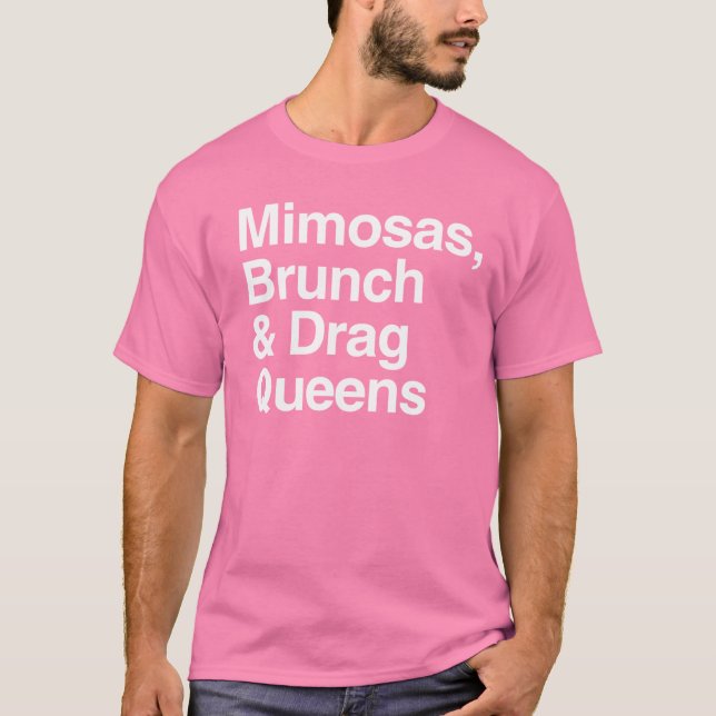 Camiseta Brunch de Mimosas e Drag Queens (Frente)