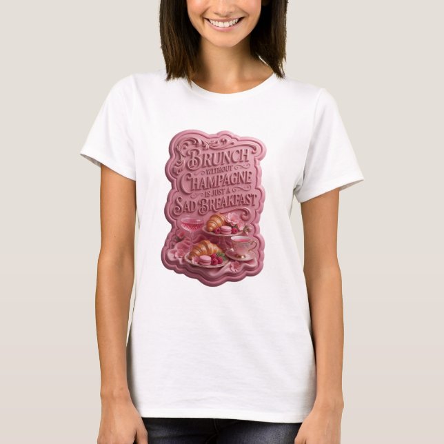 CAMISETA BRUNCH SEM CHAMPANHE É APENAS UM CAFE DA MANHÃ TRI (Frente)