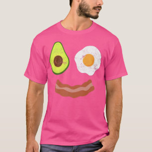 Camiseta Brunei Café da Manhã Bacon Egg Avocado Ovo Fried