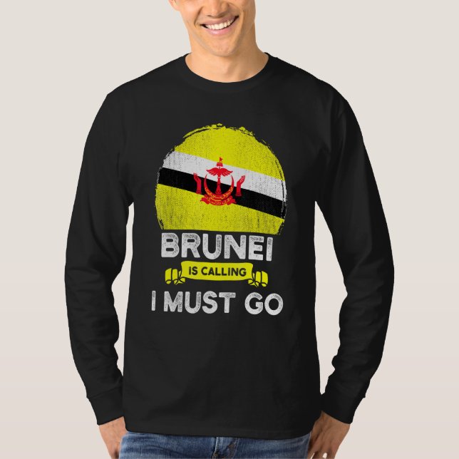 Camiseta Brunei Está Ligando Para Eu Ir Para A Raiz Do Patr (Frente)