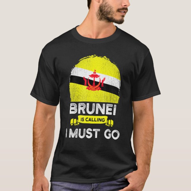 Camiseta Brunei Está Ligando Para Eu Ir Para A Raiz Do Patr (Frente)