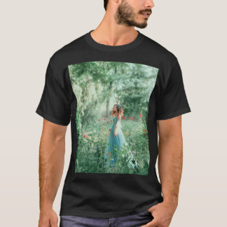 Camiseta Brunette Princess: Aquarela Floresta Fada
