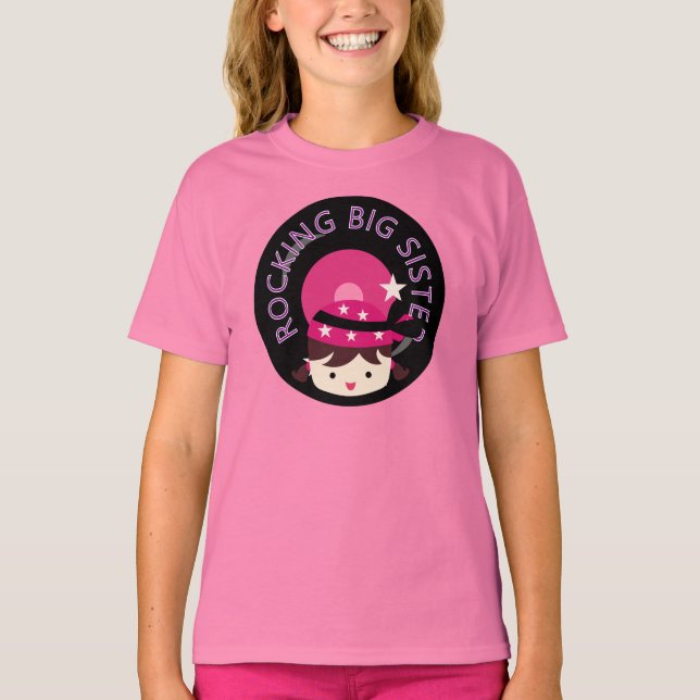 Camiseta Brunette Rocking Big Sister (Frente)