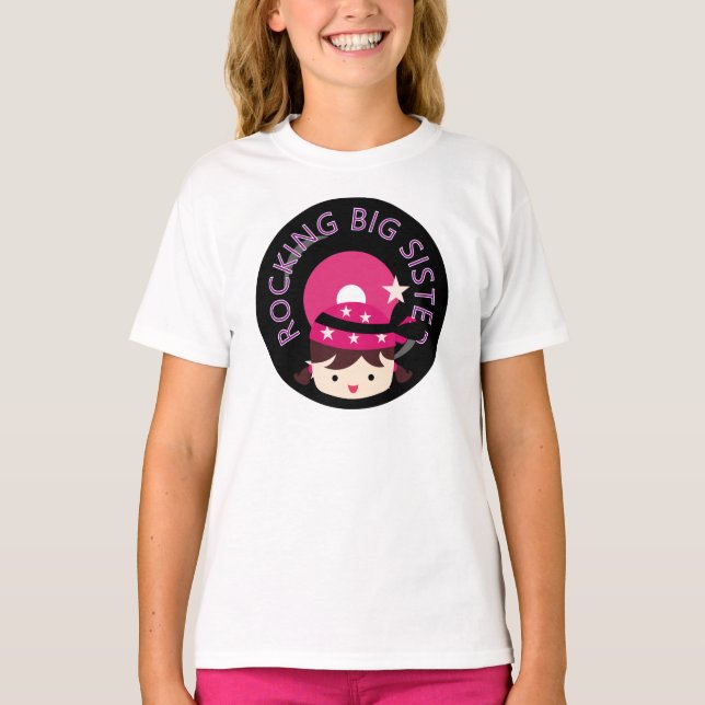 Camiseta Brunette Rocking Big Sister (Frente)