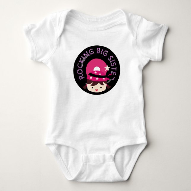 Camiseta Brunette Rocking Big Sister (Frente)