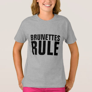 Camiseta BRUNETTES REGEM garotas adolescentes T-shirts