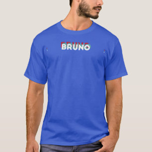 Camiseta Bruno Nome Nome Divertido Bruno tema dos anos 80