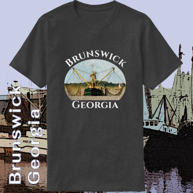 Camiseta Brunswick Georgia Handsome Shrimp Boat T Shirt (Criador carregado)