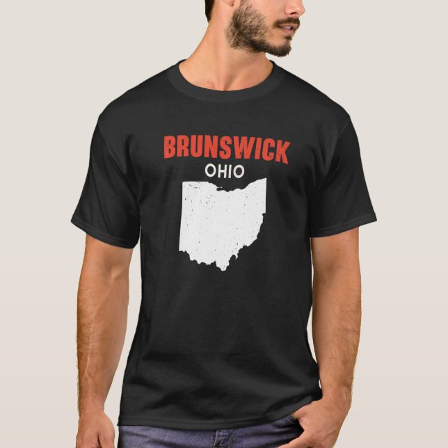 Camiseta BRUNSWICK Ohio EUA State America Viagem Ohioan (Frente)