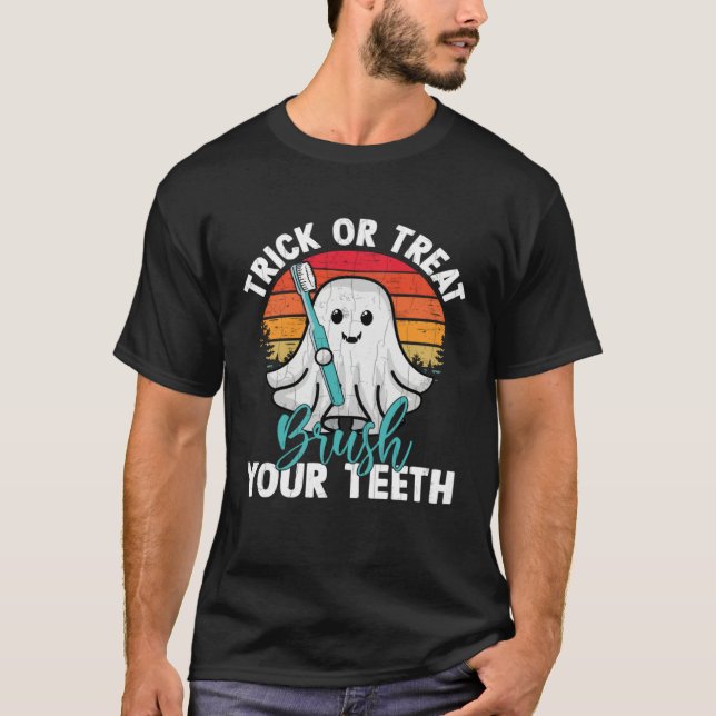 Camiseta Brush Your Teeth  Dentist Dental Assistant Graphic (Frente)