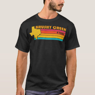 Camiseta Brushy Creek Texas Vintage afligiu Souvenir