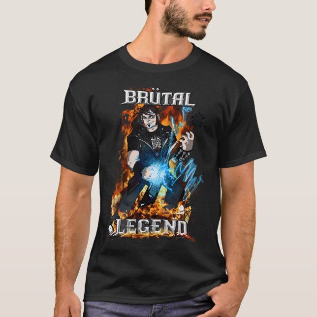 Camiseta Brutal Legend Eddie Riggs (Frente)