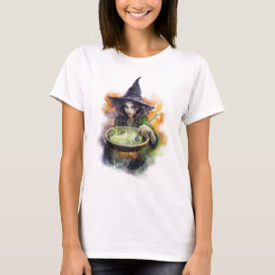 Camiseta Bruxa Aquarela