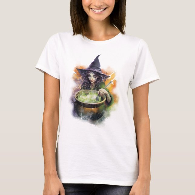 Camiseta Bruxa Aquarela (Frente)
