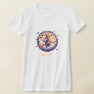 Camiseta Bruxa Bonita e Morcego