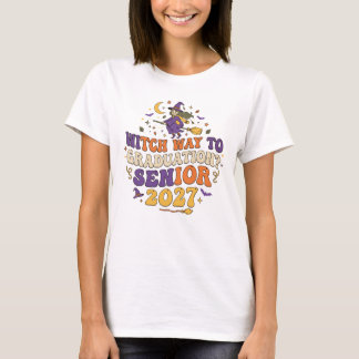 Camiseta Bruxa Caminho para a Formatura? Veterano 2027.