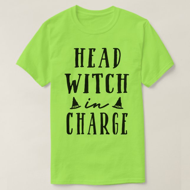 Camiseta Bruxa Chefe No Comando (Frente do Design)