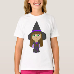 Camiseta bruxa chibi