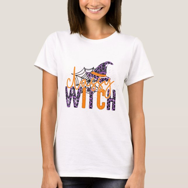 Camiseta Bruxa Chique - Halloween (Frente)