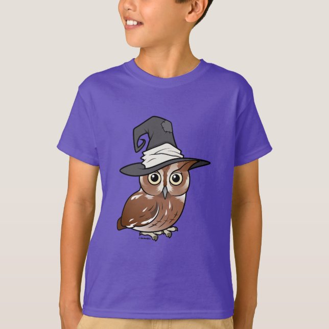 Camiseta Bruxa da coruja de Screech de Birdorable (Frente)