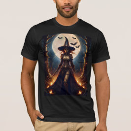 Camiseta Bruxa da Floresta Steampunk do Halloween