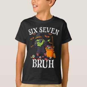 Camiseta Bruxa dabbing seis sete mano 6 7 halloween 67 mano