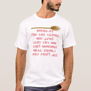 Camiseta bruxa de cabeça para baixo