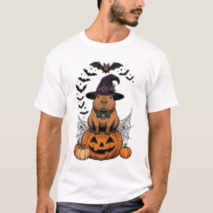 Camiseta Bruxa de Capivara da Cerveja Lunar Morcegos Abóbor
