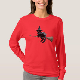 Camiseta Bruxa de Gato Preto Fofo
