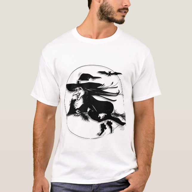 Camiseta Bruxa de Halloween (Frente)